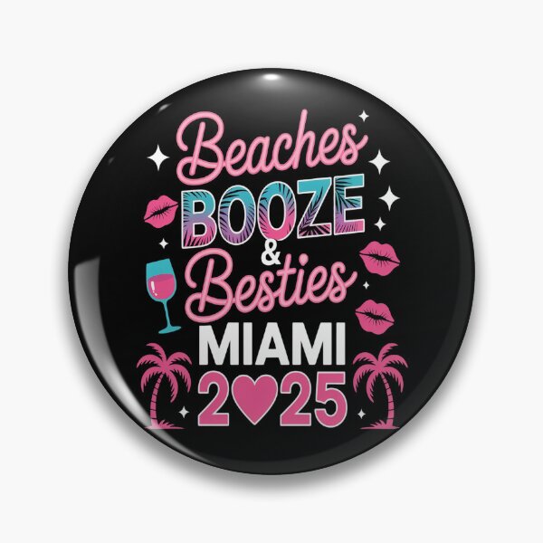 Item preview, Girls Trip Weekend Miami 2025 Beaches Booze & Besties 1 designed and sold by SignaturalGen.