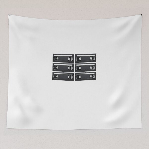 Item preview, Black VHS Tapes – Minimal Retro Video Cassette Nostalgia Design designed and sold by Fleetwood1994.