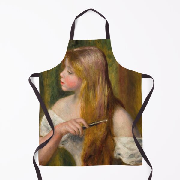 Item preview, Jeune Fille Se Peignant La Toilette by Pierre-Auguste Renoir: Impressionist Poster designed and sold by artofuniverse.