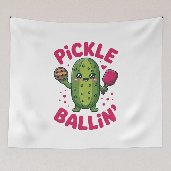 Item preview, Pickle Ballin Cute Pickleball Women Girls Pickleball Lovers designed and sold by VENOM0RIOT.