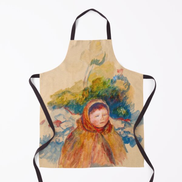 Item preview, Jeune Paysanne by Pierre-Auguste Renoir: Impressionist Child Portrait Poster designed and sold by artofuniverse.