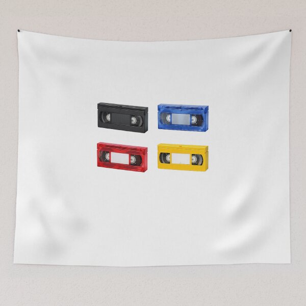 Item preview, Retro VHS Tapes Set – Colorful 80s 90s Video Cassette Collection designed and sold by Fleetwood1994.