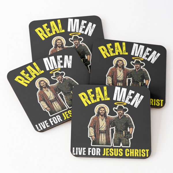 Item preview, REAL MEN LIVE FOR CHRIST | CHUCK NORRIS designed and sold by UnboundFull.