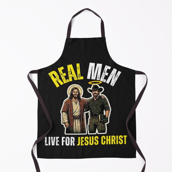 Item preview, REAL MEN LIVE FOR CHRIST | CHUCK NORRIS designed and sold by UnboundFull.