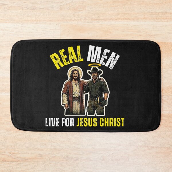Item preview, REAL MEN LIVE FOR CHRIST | CHUCK NORRIS designed and sold by UnboundFull.