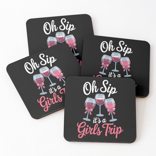 Item preview, Oh Sip It's A Girls Trip Leopard Print Wine Glasses designed and sold by SignaturalGen.