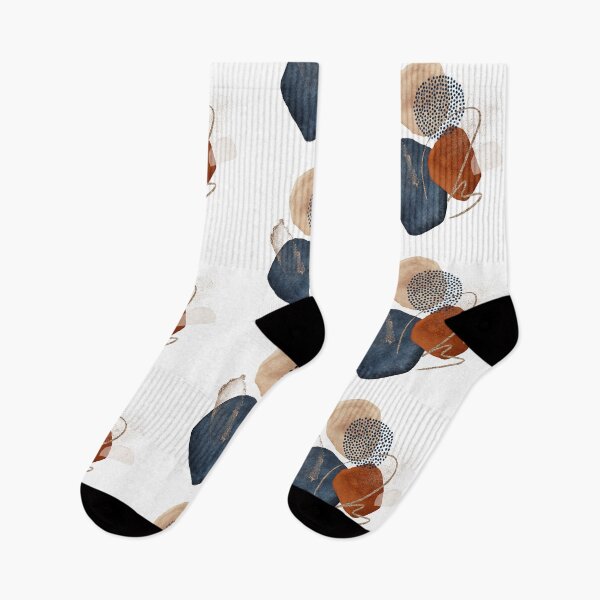 Item preview, Modern Abstract Blush, Terra-Cotta and Navy Blue designed and sold by PixDezines.