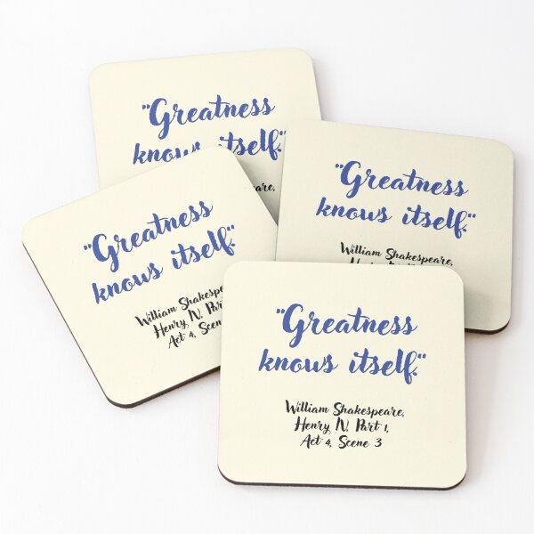 Item preview, Chill Shakespeare Quote from Henry the Fourth designed and sold by CharlottePlaceArt.
