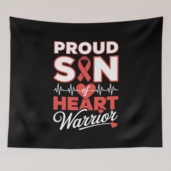 Item preview, Proud Son Of A Heart Warrior Heart Disease Awareness Month designed and sold by VENOM0RIOT.