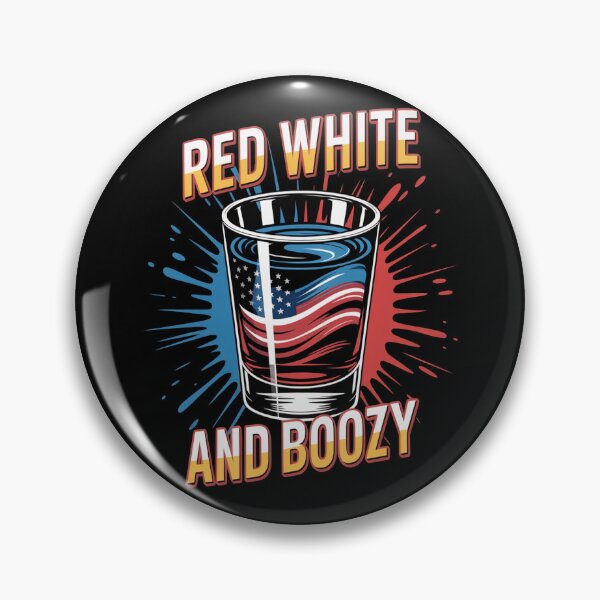 Item preview, Red White & Boozy Patriotic American Whiskey Drinker Alcohol designed and sold by SignaturalGen.
