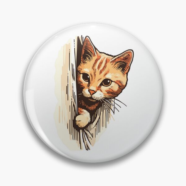 Item preview, Cat Peeking Through Ripped Paper designed and sold by KrisGraphic45.