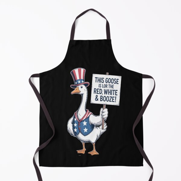 Item preview, Red White And Booze 4th of July Funny Silly Goose 1 designed and sold by SignaturalGen.