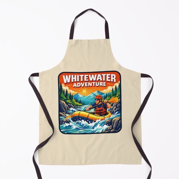 Item preview, Whitewater Adventure - Rafting Rapids with Paddler designed and sold by Myra365Art.