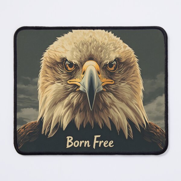 Item preview, Born Free Eagle – Powerful Freedom Wildlife Illustration designed and sold by Kavya Art.