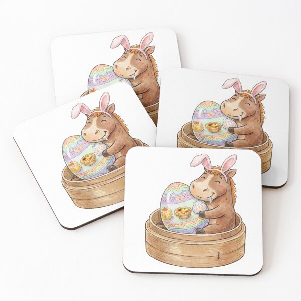 Item preview, Easter Yum Cha Feast - Cute Horse & Dim Sum Egg designed and sold by NicoleLeung028.