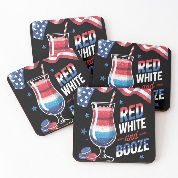 Item preview, Red White And Booze Coktail 4th of July Patriotic Drinking designed and sold by SignaturalGen.