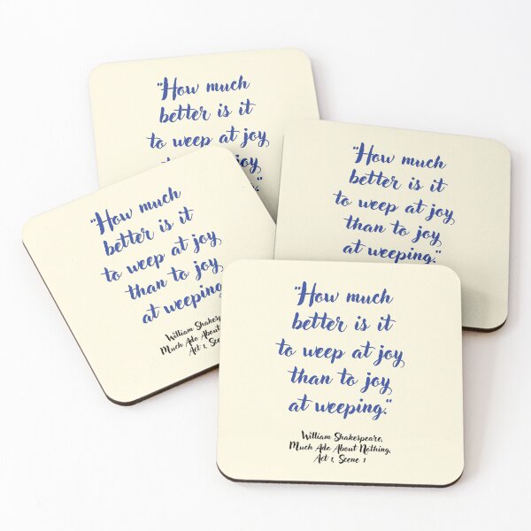 Item preview, Lit Shakespeare Quote from Much Ado About Nothing designed and sold by CharlottePlaceArt.