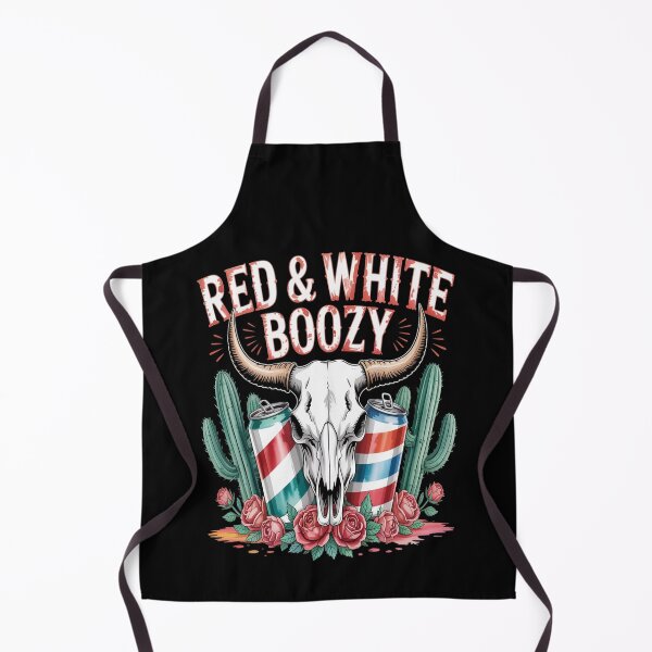 Item preview, Red White And Boozy Bull Skull Western Funny Drinking designed and sold by SignaturalGen.