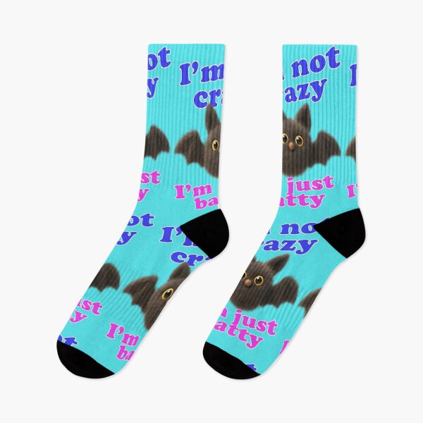 Item preview, I'm Not Crazy I'm Just Batty Funny bat designed and sold by Mauswohn.