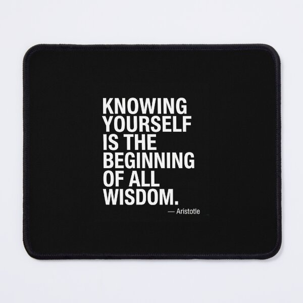 Item preview, Aristotle Quote - Knowing Yourself Is The Beginning Of All Wisdom designed and sold by Midnight Replay.