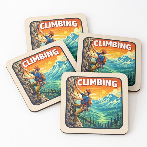 Item preview, Climbing Adventure - Mountain Rock Climber designed and sold by Myra365Art.