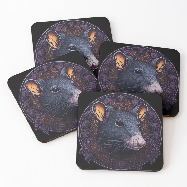 Item preview, Smart Rat - Animal Totem Art Rave Visionary art designed and sold by LenariumArt.