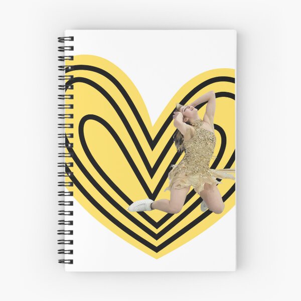 Item preview, Alysa Liu Fan Art Yellow and Black Heart  designed and sold by AnimaliaStar.