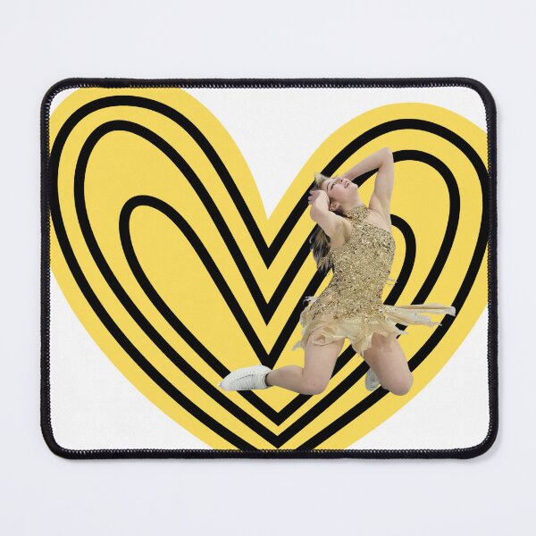 Item preview, Alysa Liu Fan Art Yellow and Black Heart  designed and sold by AnimaliaStar.