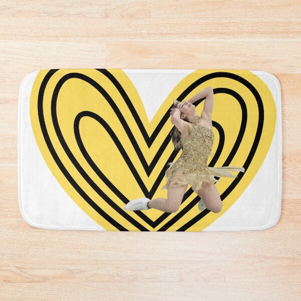 Item preview, Alysa Liu Fan Art Yellow and Black Heart  designed and sold by AnimaliaStar.