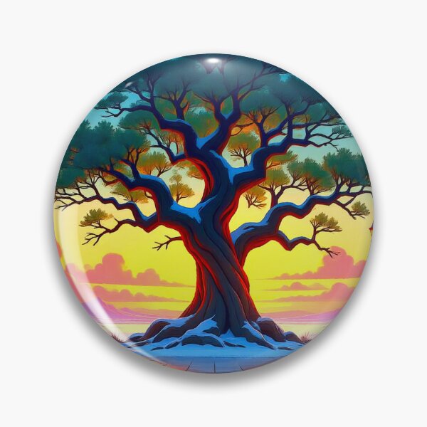 Item preview, Majestic Tree at Sunset on a Magical Winter Landscape designed and sold by Gabi.Media.