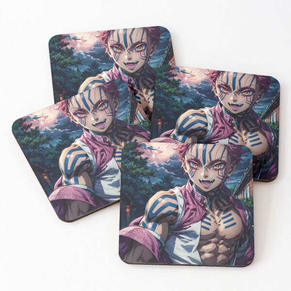 Item preview, Akaza Demon Slayer Moonlit Joyful Aura designed and sold by Tokyonomad.