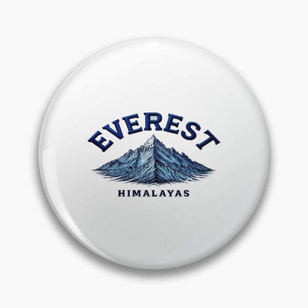 Item preview, Everest Mountain Illustration • Himalayas Adventure Art • Bold Blue Outdoor Design designed and sold by Bright Nest Studio.