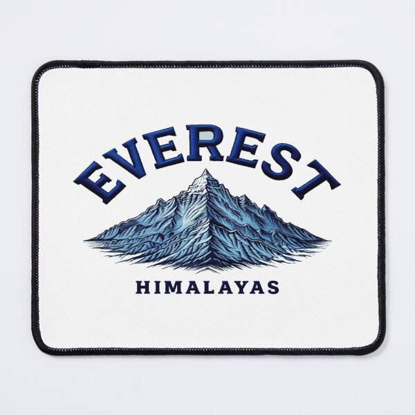 Item preview, Everest Mountain Illustration • Himalayas Adventure Art • Bold Blue Outdoor Design designed and sold by Bright Nest Studio.
