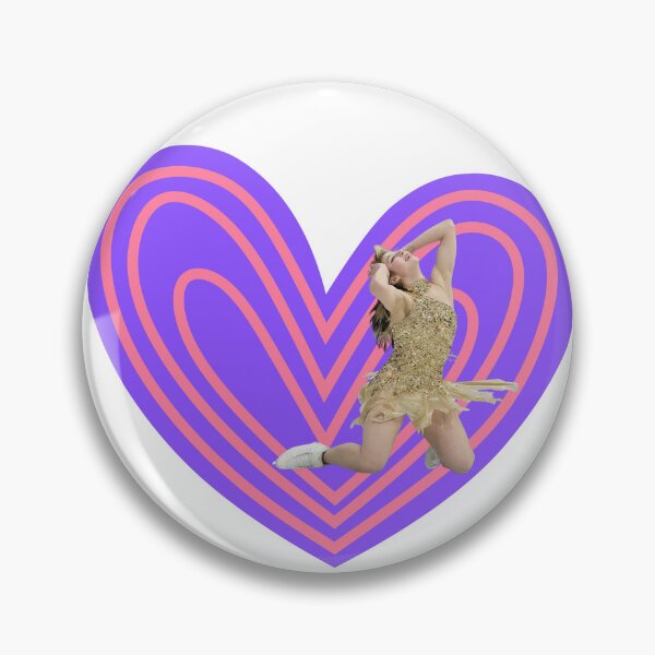 Item preview, Alysa Liu Fan Art Purple and Pink Heart  designed and sold by AnimaliaStar.