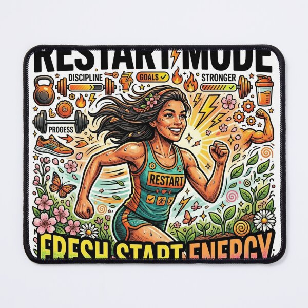 Item preview, Restart Mode Activated – Fresh Start Motivation Sticker designed and sold by Imaginarium of Chaos falcon88 .