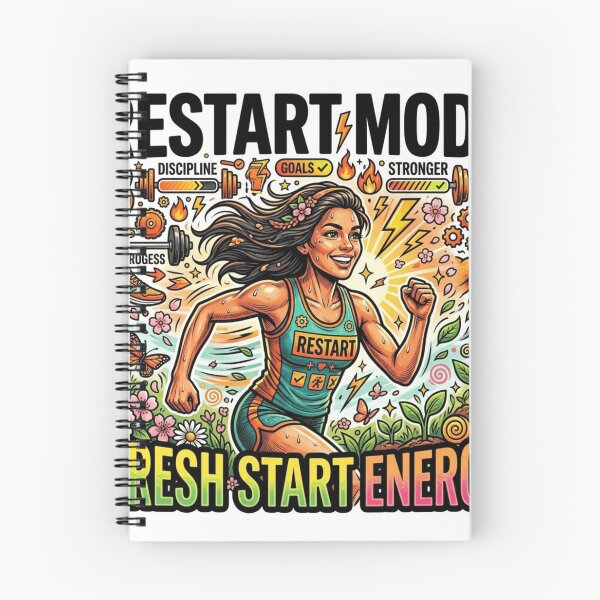 Item preview, Restart Mode Activated – Fresh Start Motivation Sticker designed and sold by Imaginarium of Chaos falcon88 .
