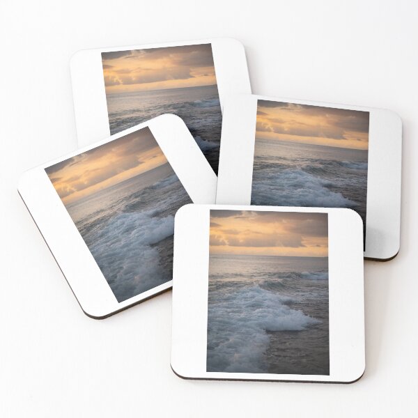 Item preview, Sunset Waves Scene Photographic Print designed and sold by Mother-Nature65.