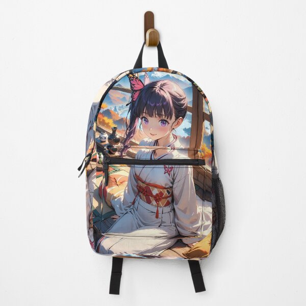 Item preview, Kanao Tsuyuri Demon Slayer Autumn Kimono Window View designed and sold by Tokyonomad.