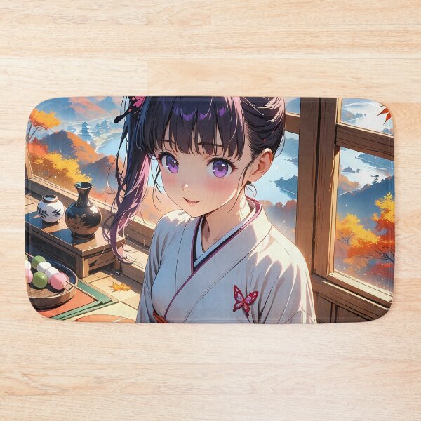 Item preview, Kanao Tsuyuri Demon Slayer Autumn Kimono Window View designed and sold by Tokyonomad.