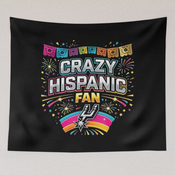 Item preview, Crazy Hispanic Spurs Fan designed and sold by WildHeartsStore.