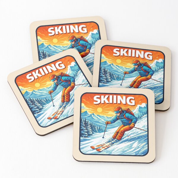 Item preview, Skiing Adventure - Mountain Skier designed and sold by Myra365Art.