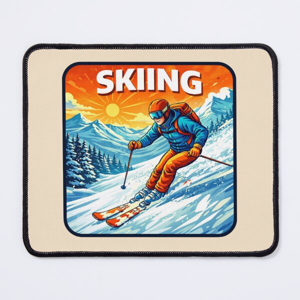 Item preview, Skiing Adventure - Mountain Skier designed and sold by Myra365Art.