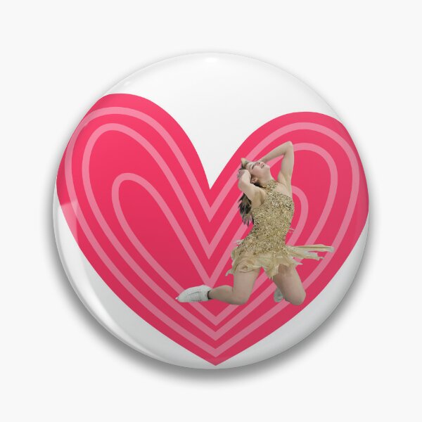 Item preview, Alysa Liu Fan Art Pink on Pink Heart  designed and sold by AnimaliaStar.