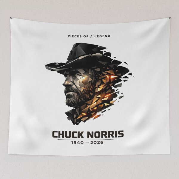 Item preview, Chuck Norris - Chuck Norris RIP 1940–2026 Memorial designed and sold by SideAway.