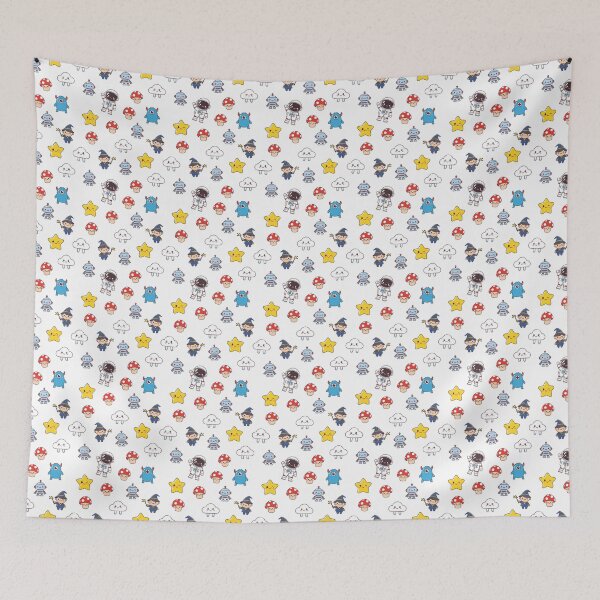 Item preview, Kawaii Space and Magic Doodle Pattern designed and sold by Snout & Shout..