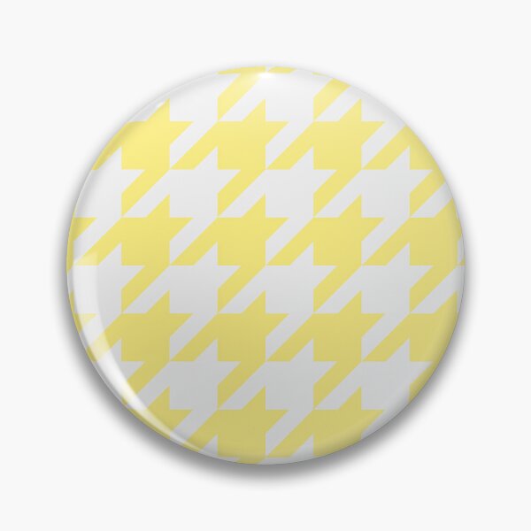 Item preview, White And Yellow Houndstooth Pattern designed and sold by pattern-archive.