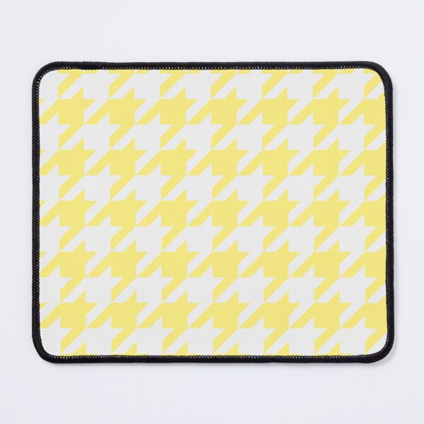 Item preview, White And Yellow Houndstooth Pattern designed and sold by pattern-archive.