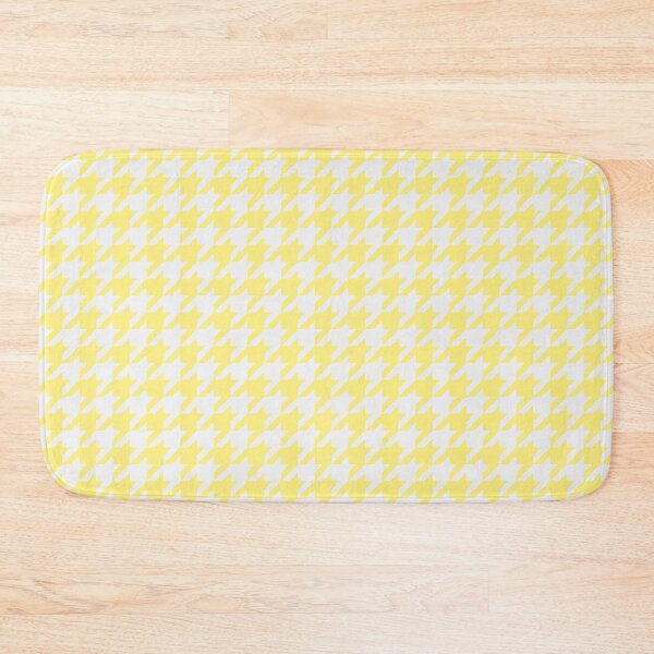 Item preview, White And Yellow Houndstooth Pattern designed and sold by pattern-archive.