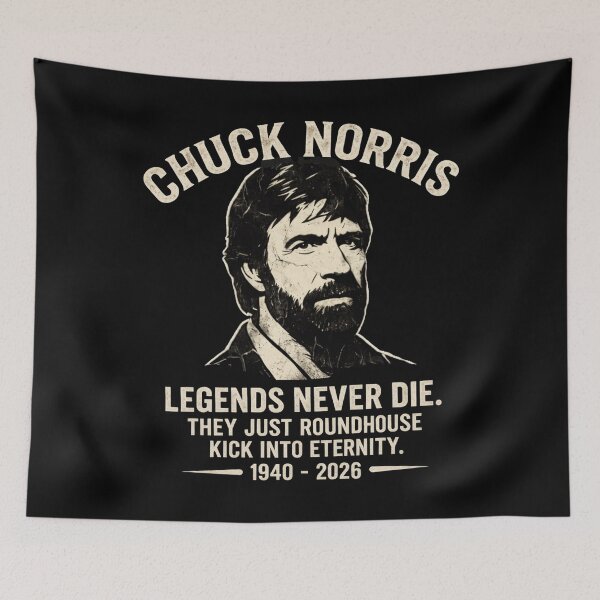Item preview, Chuck Norris - Chuck Norris RIP 1940–2026 Memorial designed and sold by SideAway.