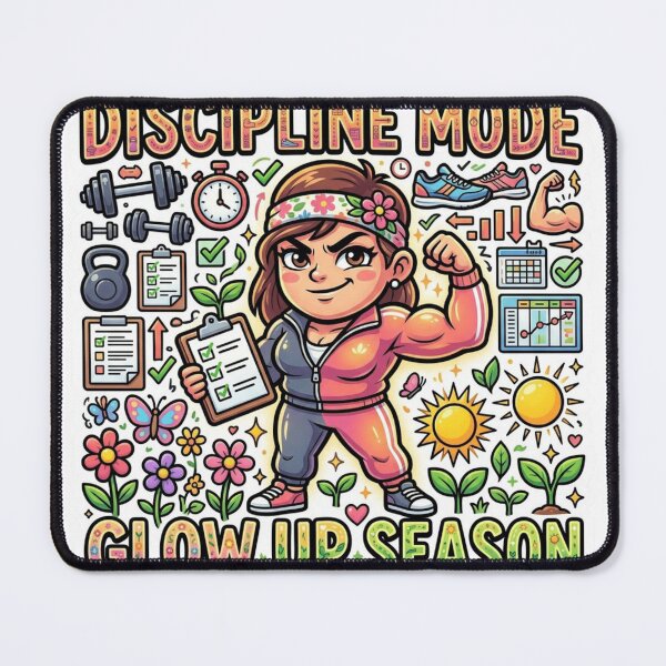 Item preview, Discipline Mode – Glow Up Season Activated Sticker designed and sold by Imaginarium of Chaos falcon88 .